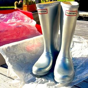 Hunter Boots Silver